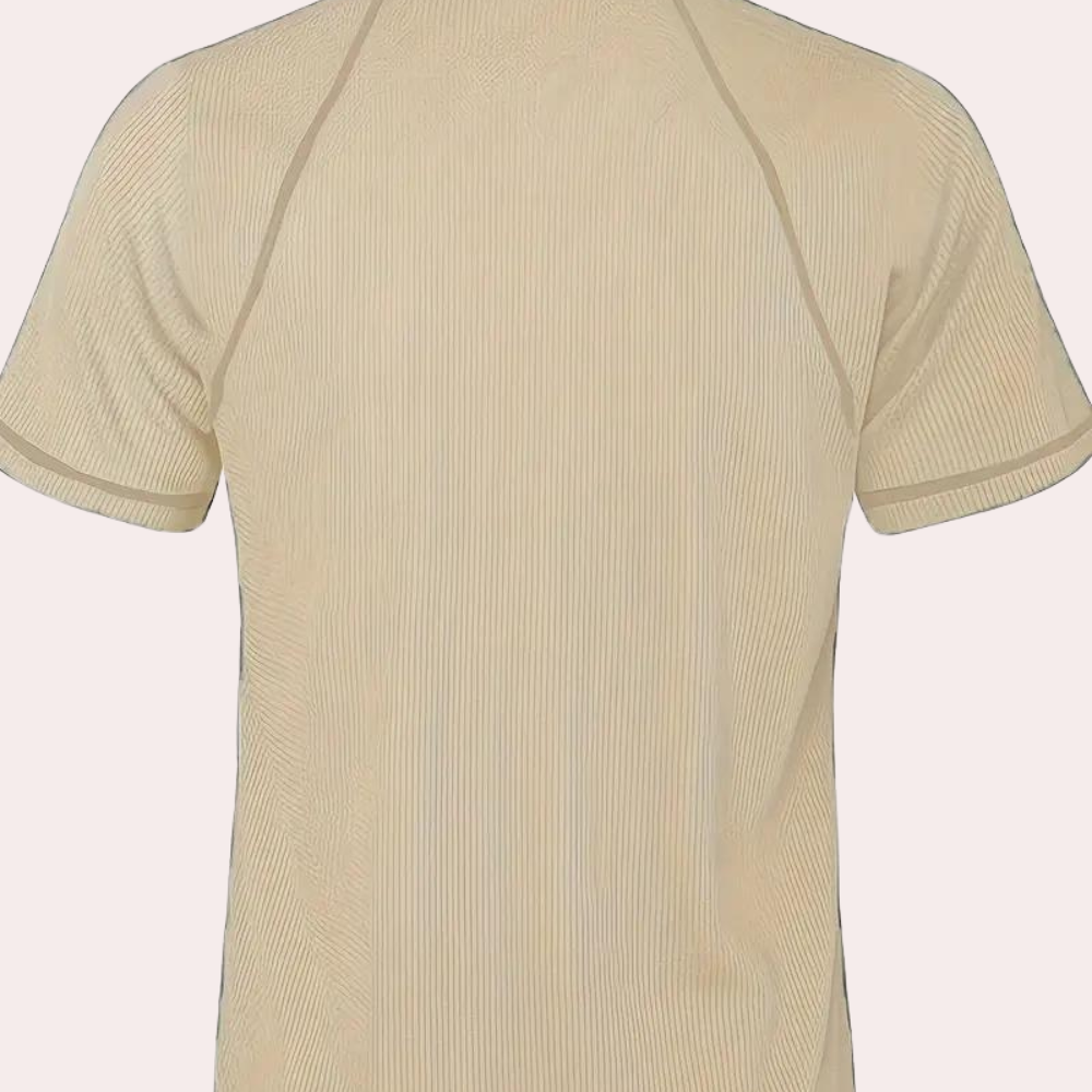 Herren Sommer Atmungsaktives Baumwoll T-Shirt Kurzarm