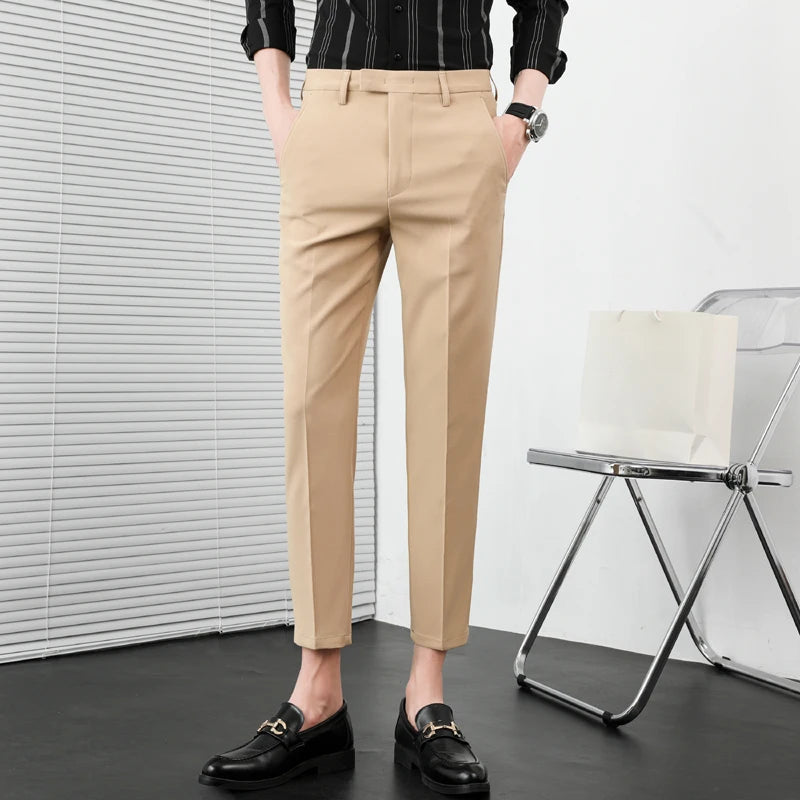 Herren Anzughose Slim Fit für Männer