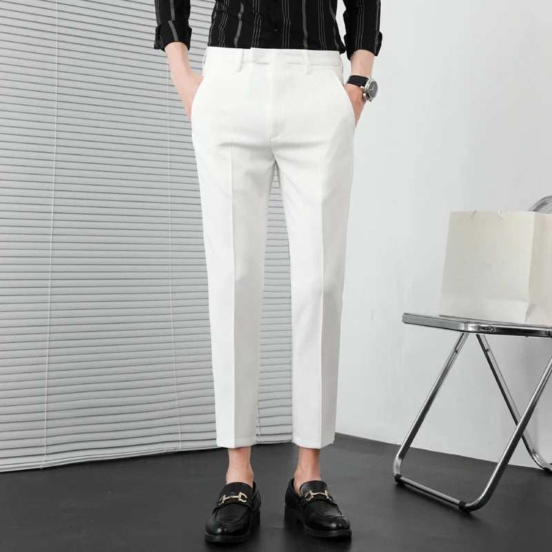 Herren Anzughose Slim Fit für Männer