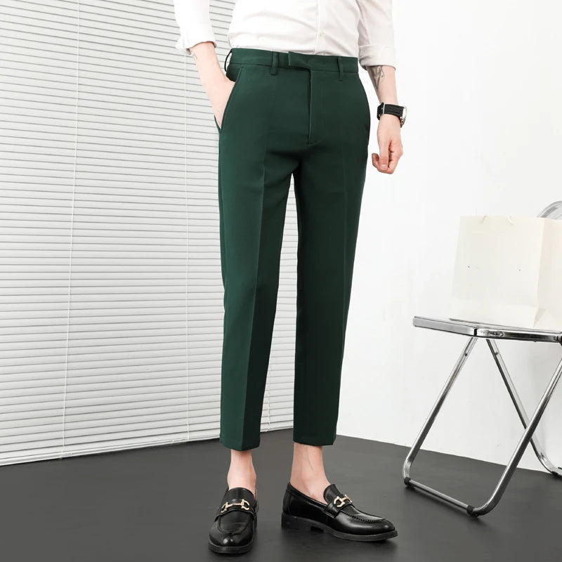 Herren Anzughose Slim Fit für Männer