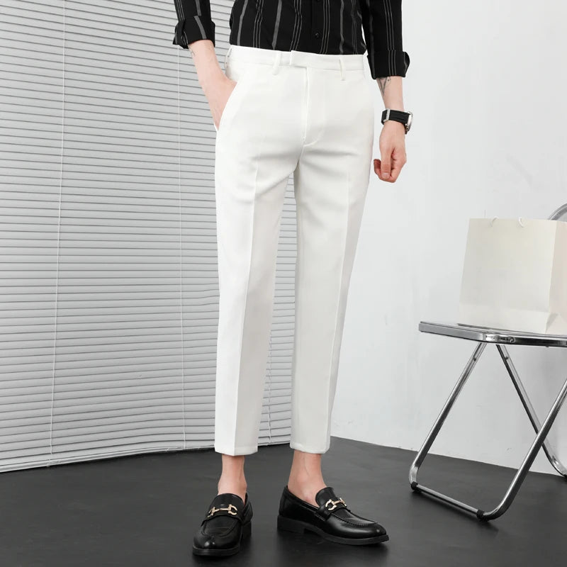 Herren Anzughose Slim Fit für Männer