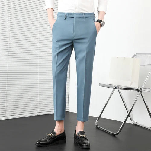 Herren Anzughose Slim Fit für Männer
