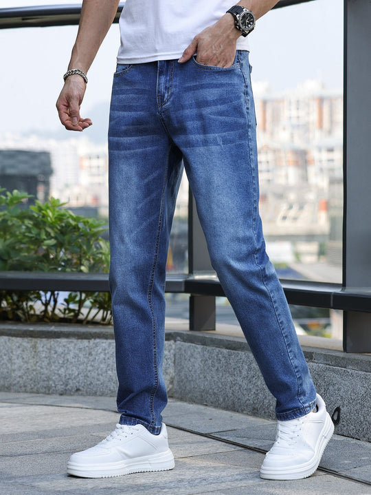 Denim Jeans mit mittlerem Stretch für Herren