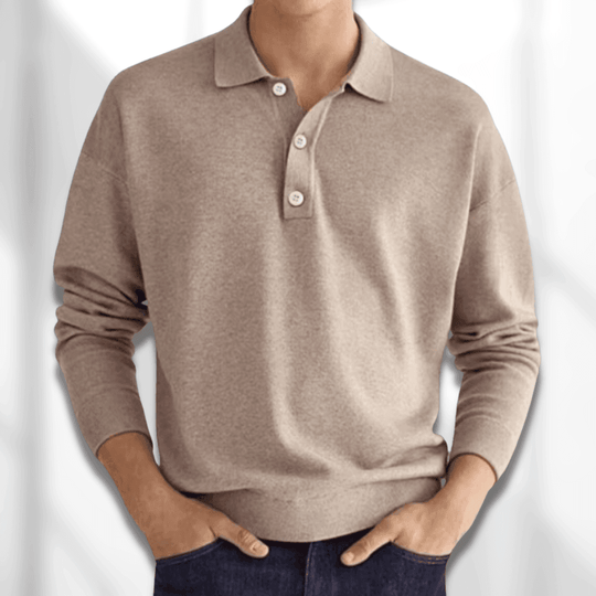 Herren Polotrui Baumwolle mit Polokragen für Herren