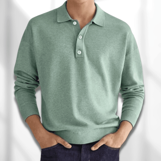 Herren Polotrui Baumwolle mit Polokragen für Herren