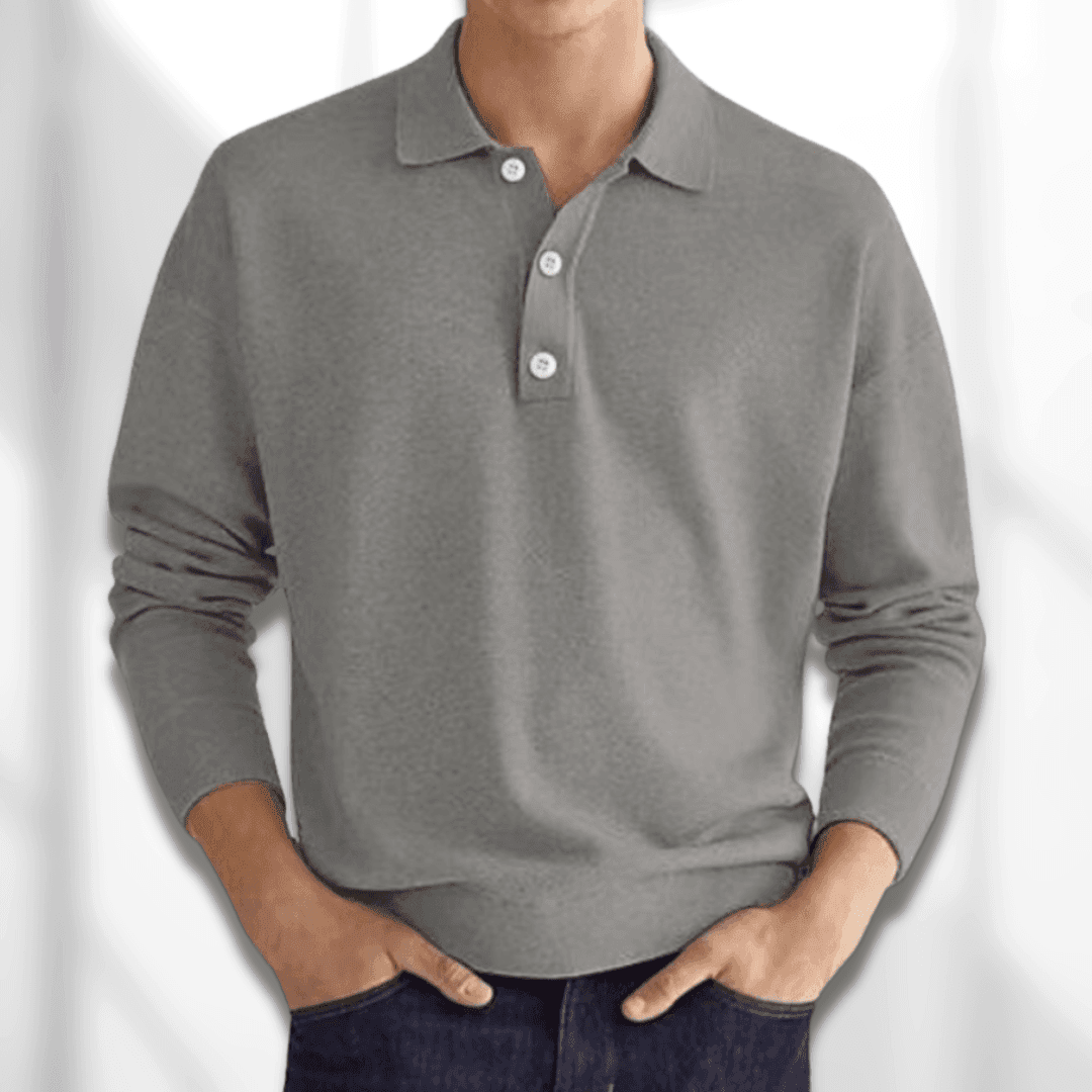 Herren Polotrui Baumwolle mit Polokragen für Herren