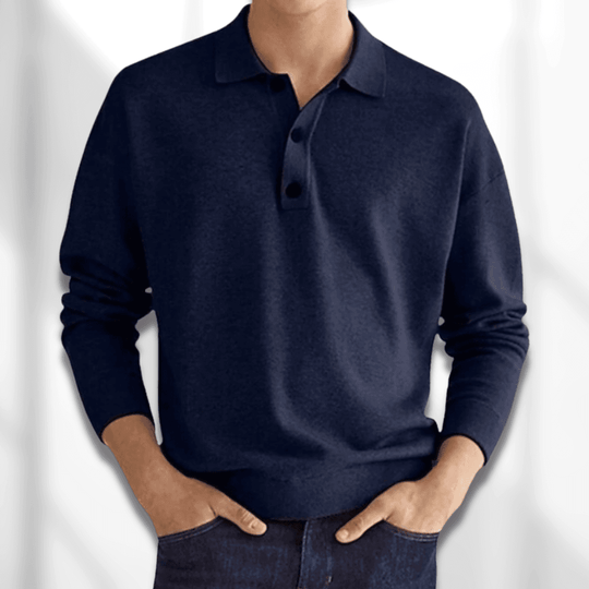 Herren Polotrui Baumwolle mit Polokragen für Herren