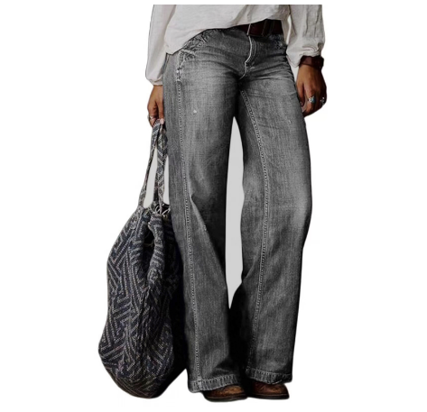 Hohe Taille Denim Jeans für Damen