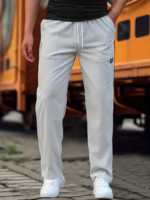 Jogginghose Baumwolle mit geradem Schnitt für Herren