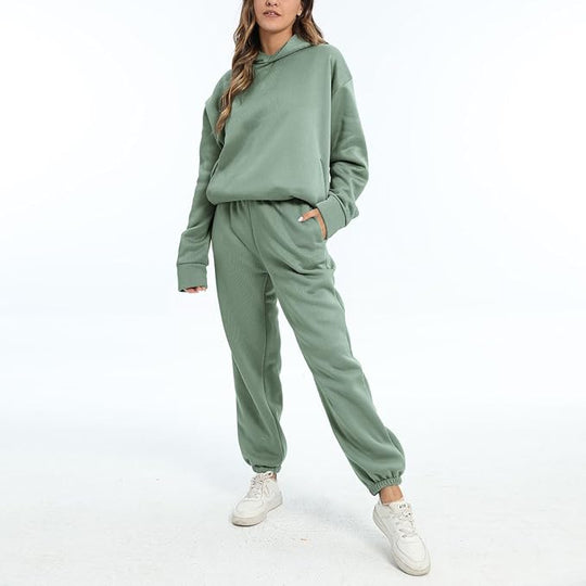Kapuzenpulli Jogger Set für Damen