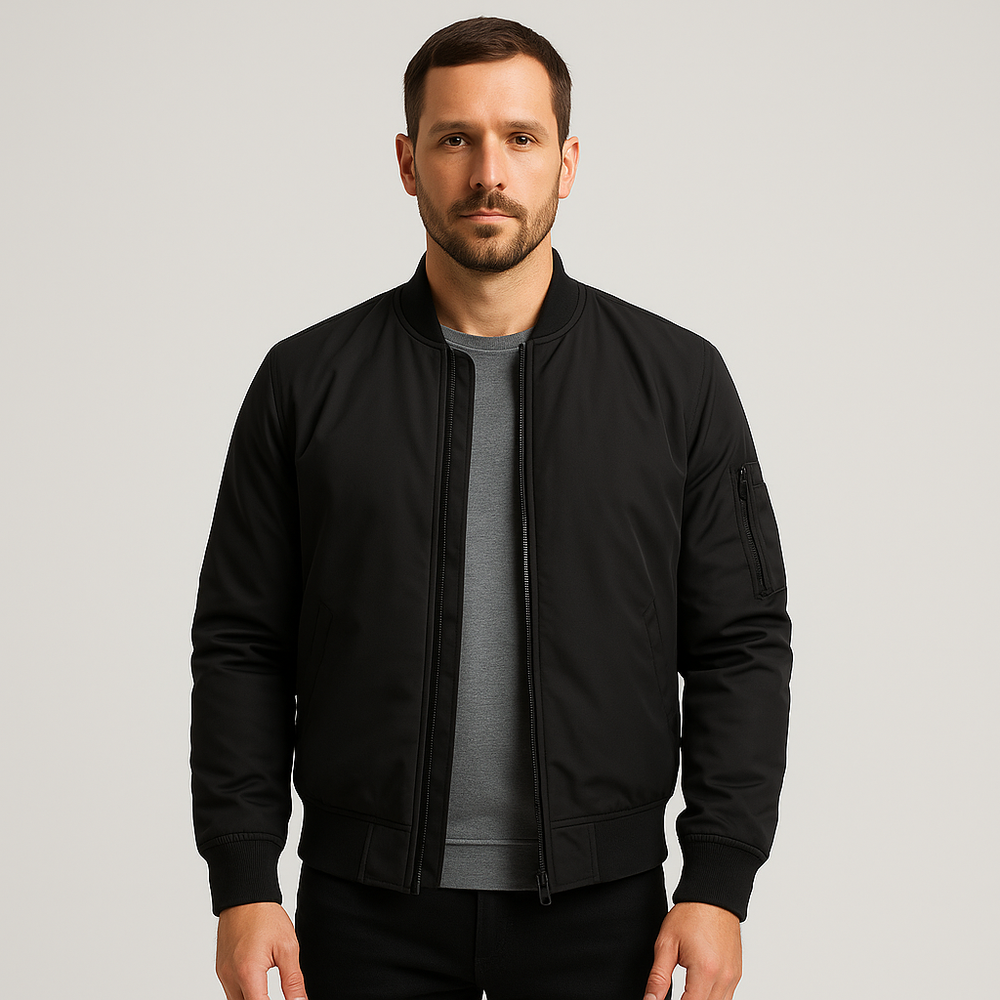 Klassische Bomberjacke für Herren mit Modernem Schnitt
