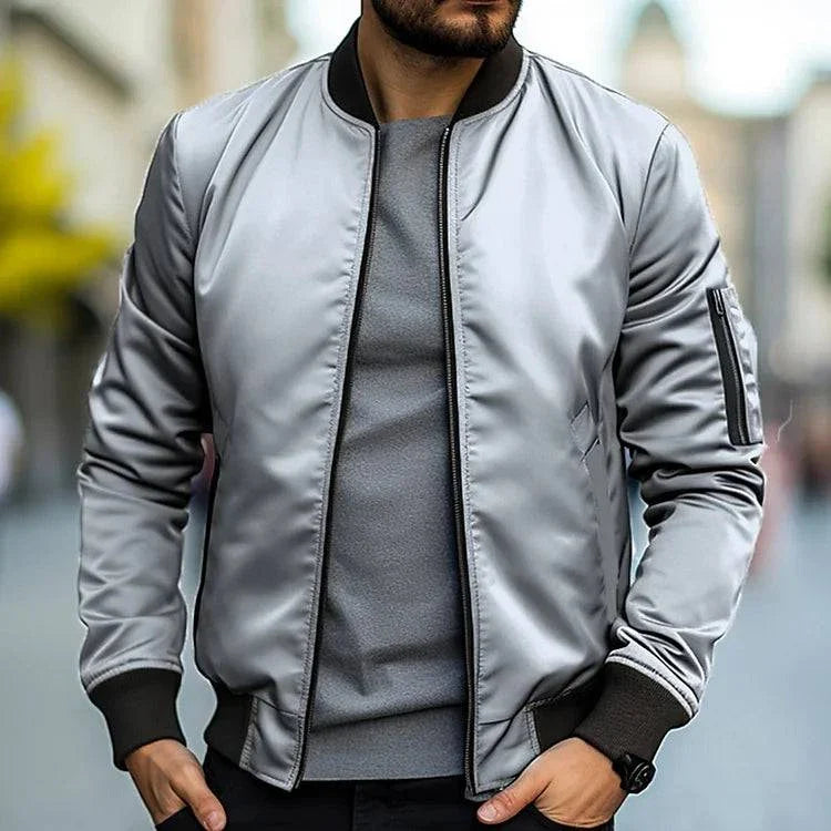 Klassische Bomberjacke für Herren mit Modernem Schnitt