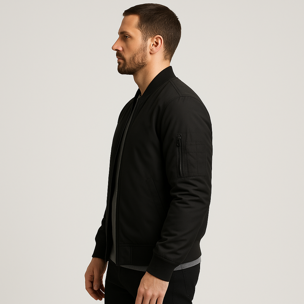 Klassische Bomberjacke für Herren mit Modernem Schnitt