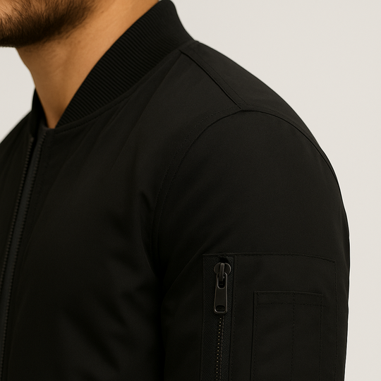 Klassische Bomberjacke für Herren mit Modernem Schnitt