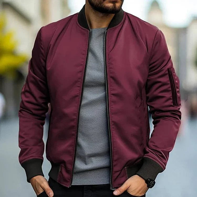 Klassische Bomberjacke für Herren mit Modernem Schnitt