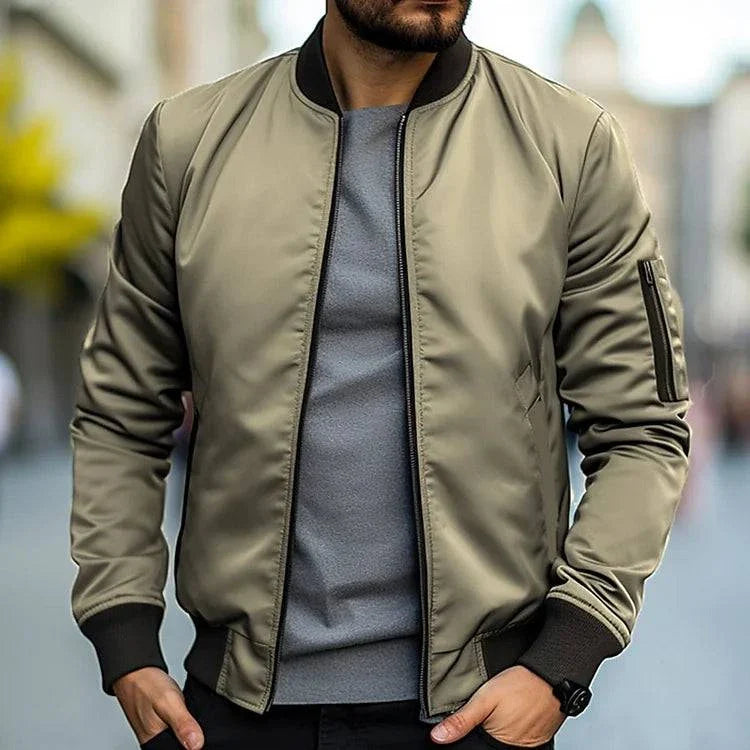 Klassische Bomberjacke für Herren mit Modernem Schnitt