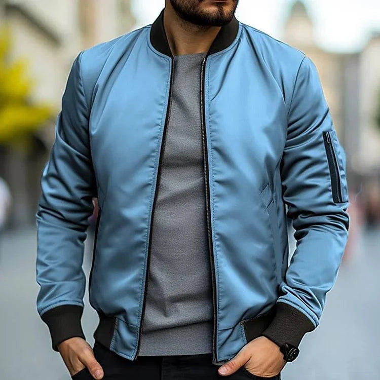 Klassische Bomberjacke für Herren mit Modernem Schnitt