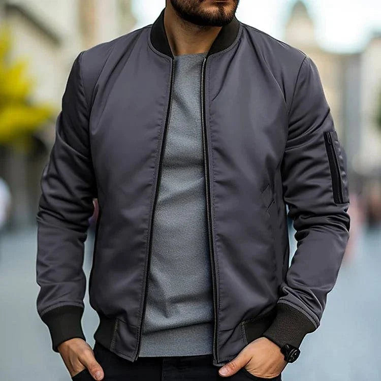 Klassische Bomberjacke für Herren mit Modernem Schnitt