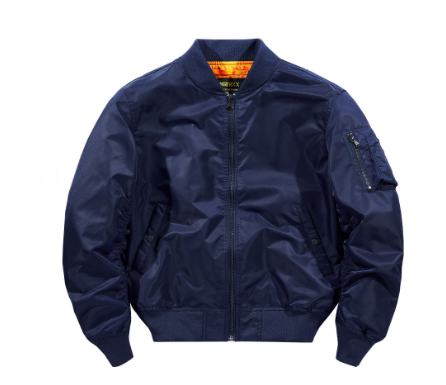 Klassische Bomberjacke mit Reißverschluss für Herren