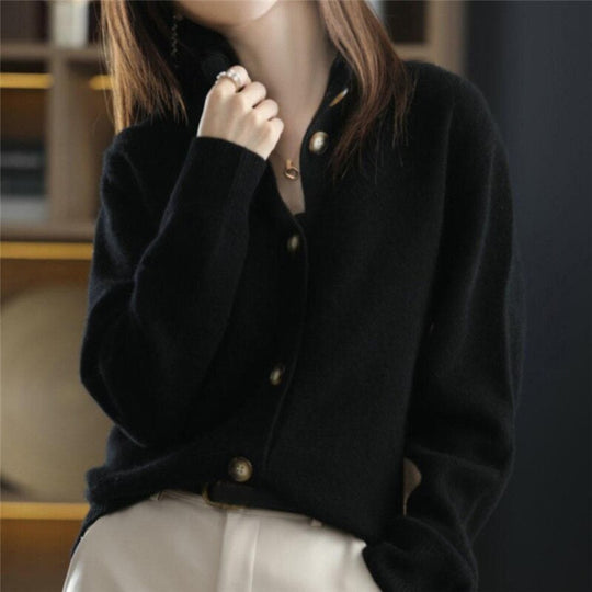Klassische Strickjacke für Damen im Zeitlosen Stil
