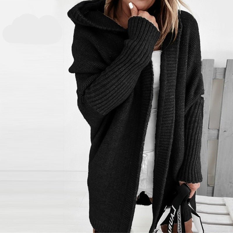 Kuschelige Strickjacke für Damen im Übergroßen Schnitt