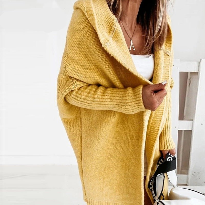 Kuschelige Strickjacke für Damen im Übergroßen Schnitt