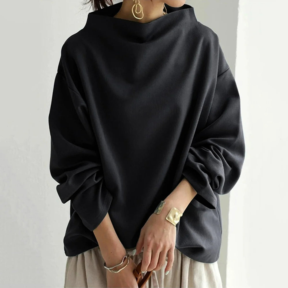 Langärmeliger Pullover für Damen mit modernem Design