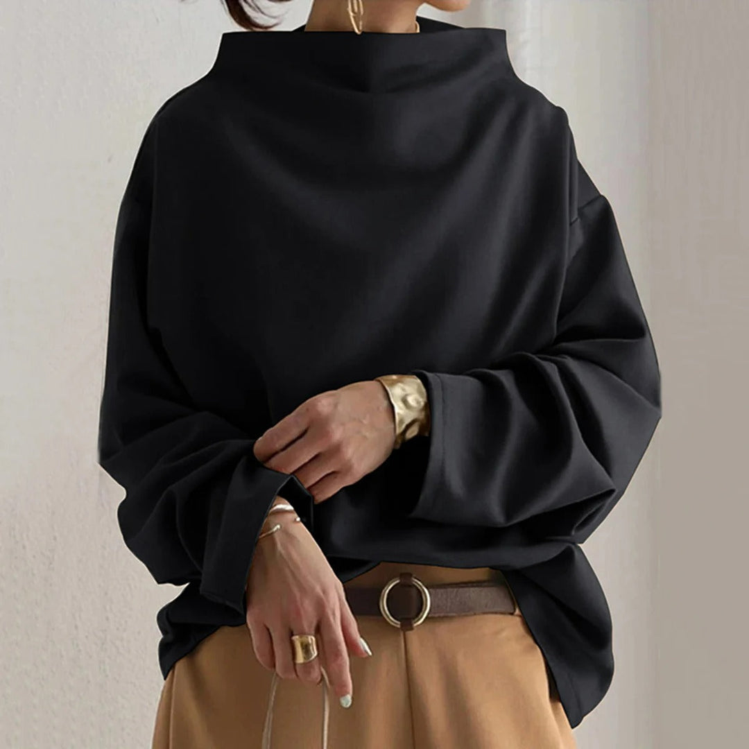Langärmeliger Pullover für Damen mit modernem Design