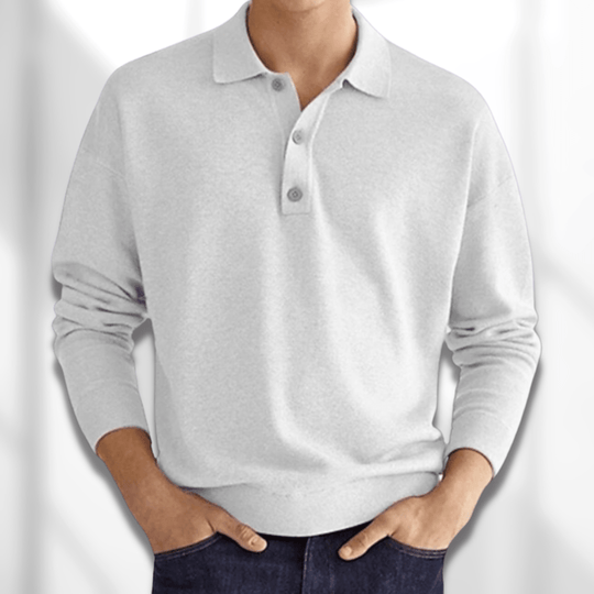 Langärmliges Poloshirt für Herren