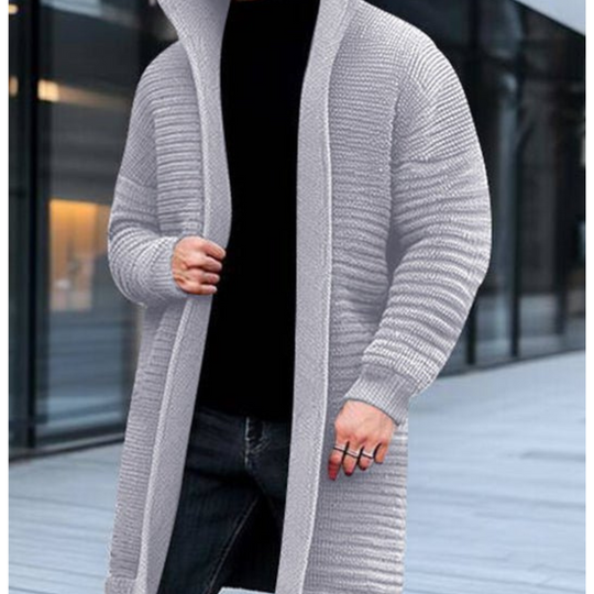 Lange Strickjacke für Herren im modernen Stil