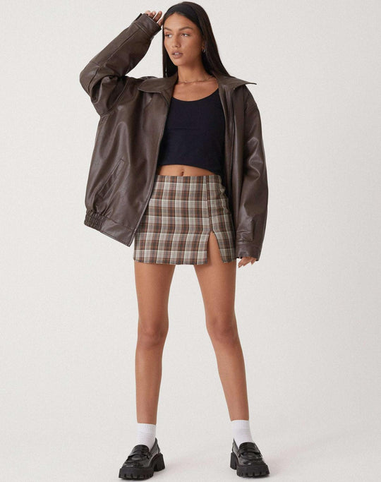 Lederjacke mit modernem Schnitt für Damen
