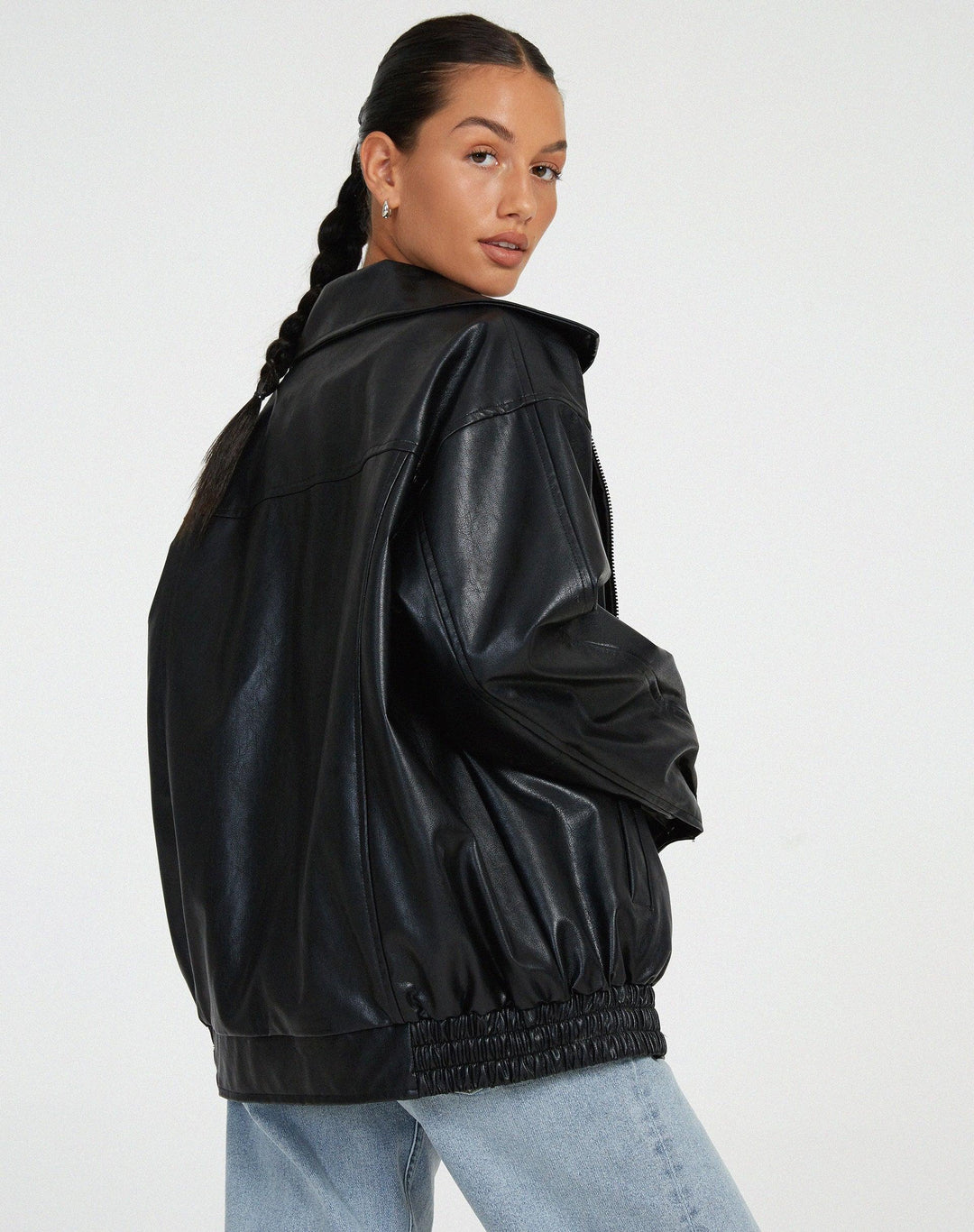 Lederjacke mit modernem Schnitt für Damen