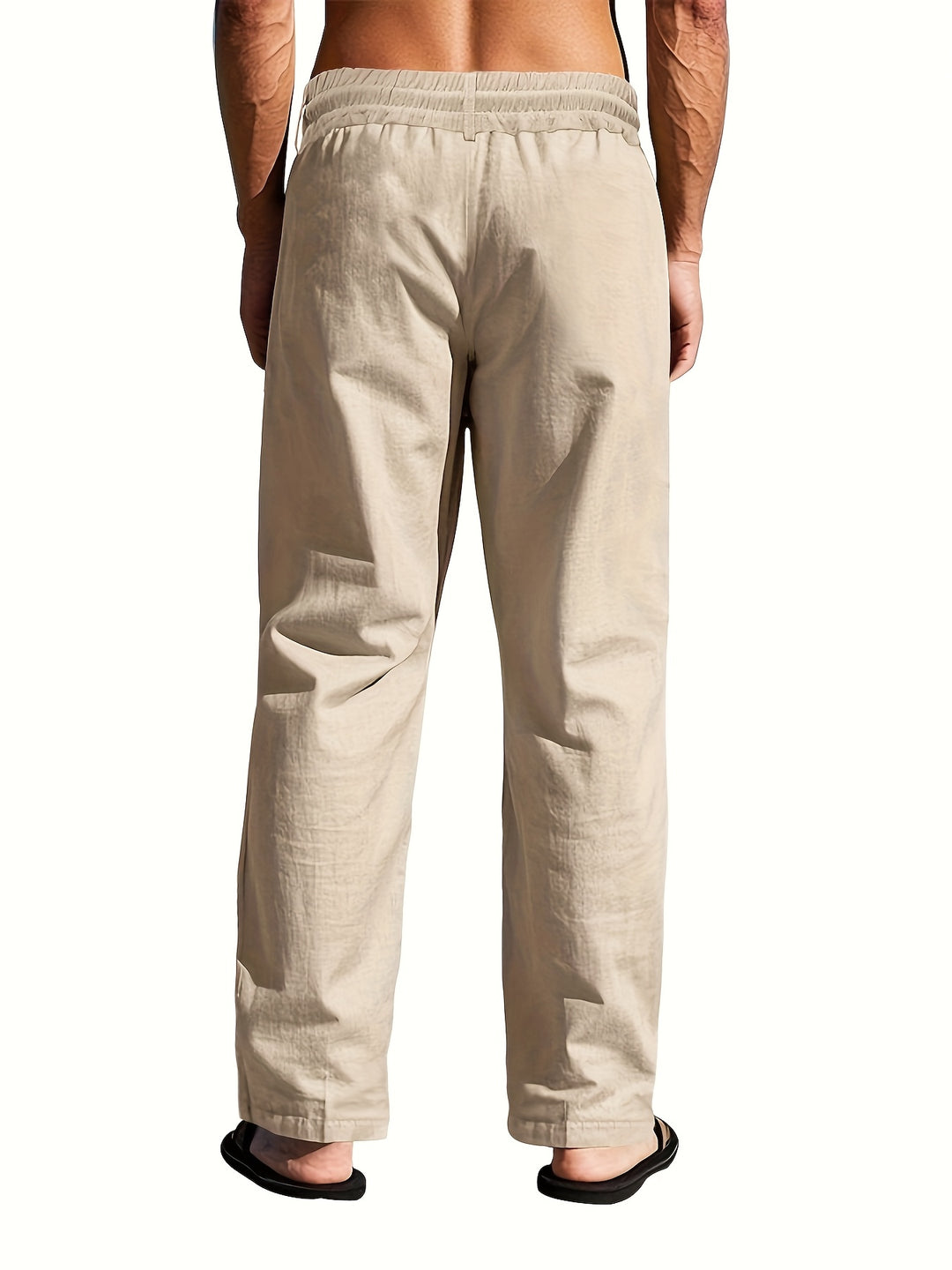 Leichte Leinenhose mit Kordelzug für Herren