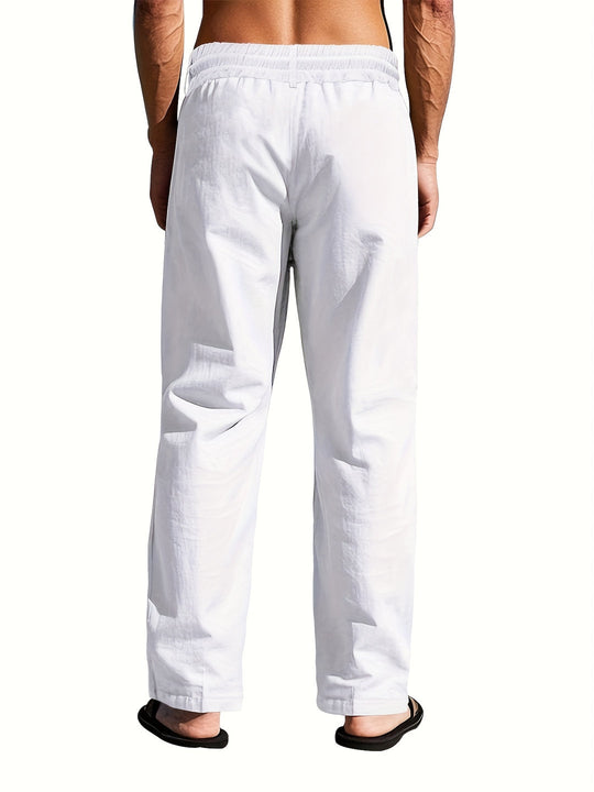 Leichte Leinenhose mit Kordelzug für Herren