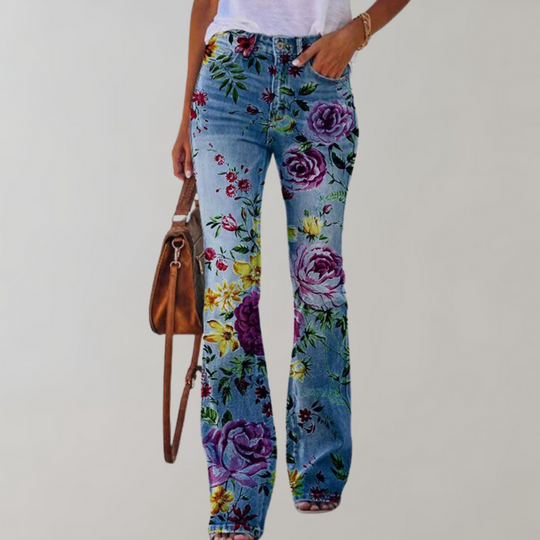 Leichte Sommer Jeans mit Print für Damen