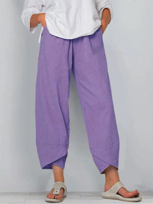 Leichte Stoffhose mit Schmeichelhaftem Schnitt für Damen