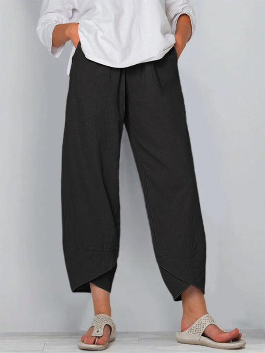 Leichte Stoffhose mit Schmeichelhaftem Schnitt für Damen