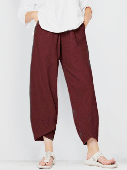 Leichte Stoffhose mit Schmeichelhaftem Schnitt für Damen