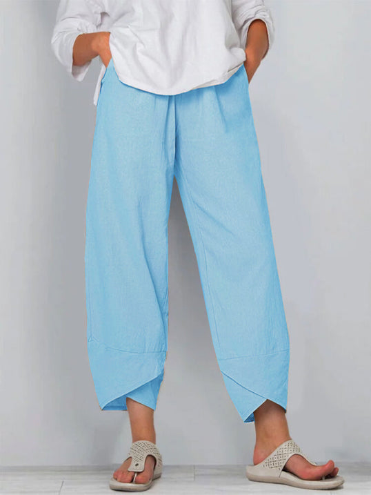 Leichte Stoffhose mit Schmeichelhaftem Schnitt für Damen