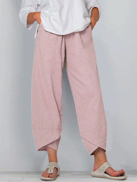 Leichte Stoffhose mit Schmeichelhaftem Schnitt für Damen