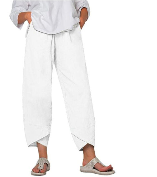 Leichte Stoffhose mit Schmeichelhaftem Schnitt für Damen