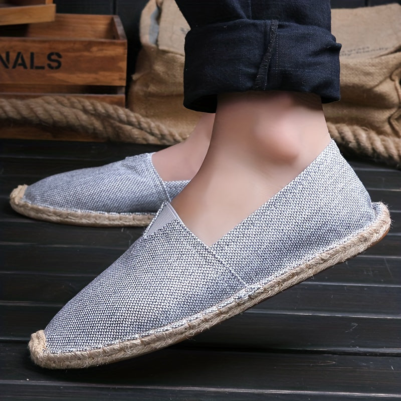 Leichtgewichtige Espadrilles Loafers aus Canvas für Männer