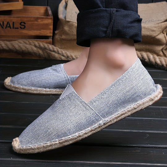 Leichtgewichtige Espadrilles Loafers aus Canvas für Männer