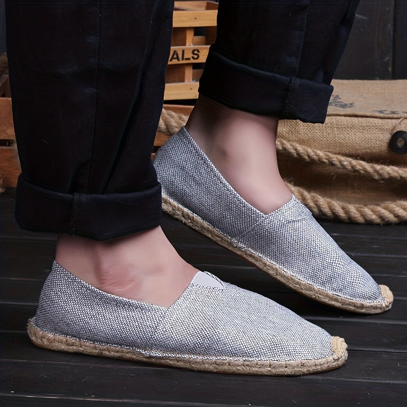 Leichtgewichtige Espadrilles Loafers aus Canvas für Männer