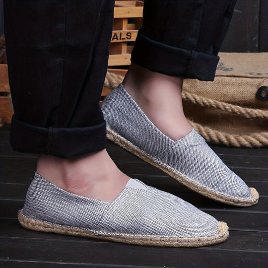 Leichtgewichtige Espadrilles Loafers aus Canvas für Männer