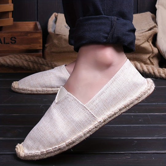 Leichtgewichtige Espadrilles Loafers aus Canvas für Männer