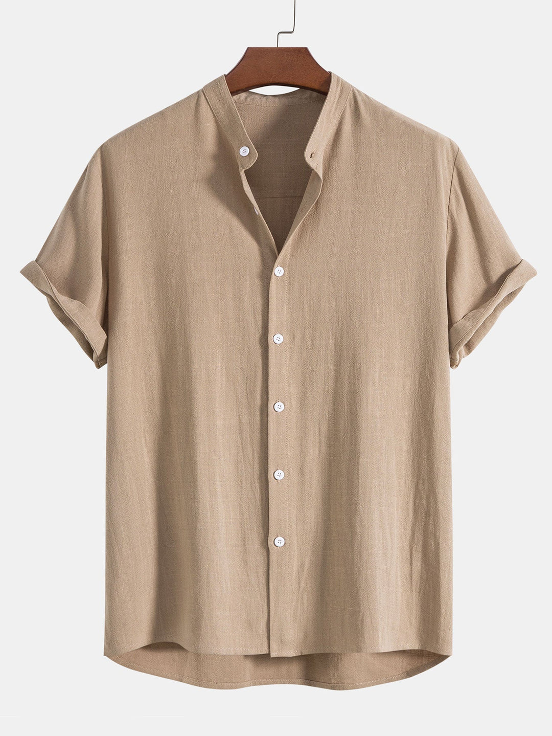 Leinen Sommer Set mit Polohemd und Hose für Männer