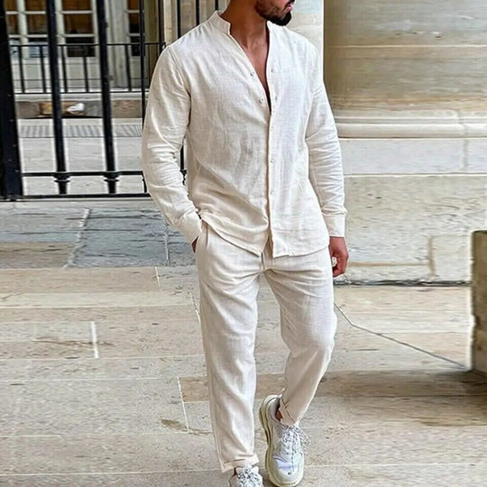 Elegantes Sommeroutfit aus Leinen für Herren