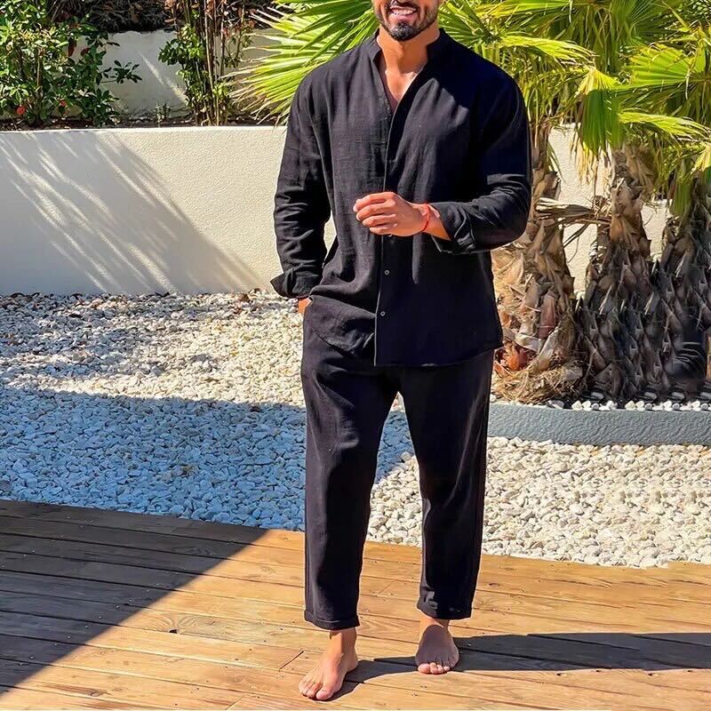 Elegantes Sommeroutfit aus Leinen für Herren