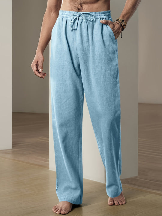 Leinenhose mit atmungsaktivem Komfort für Herren